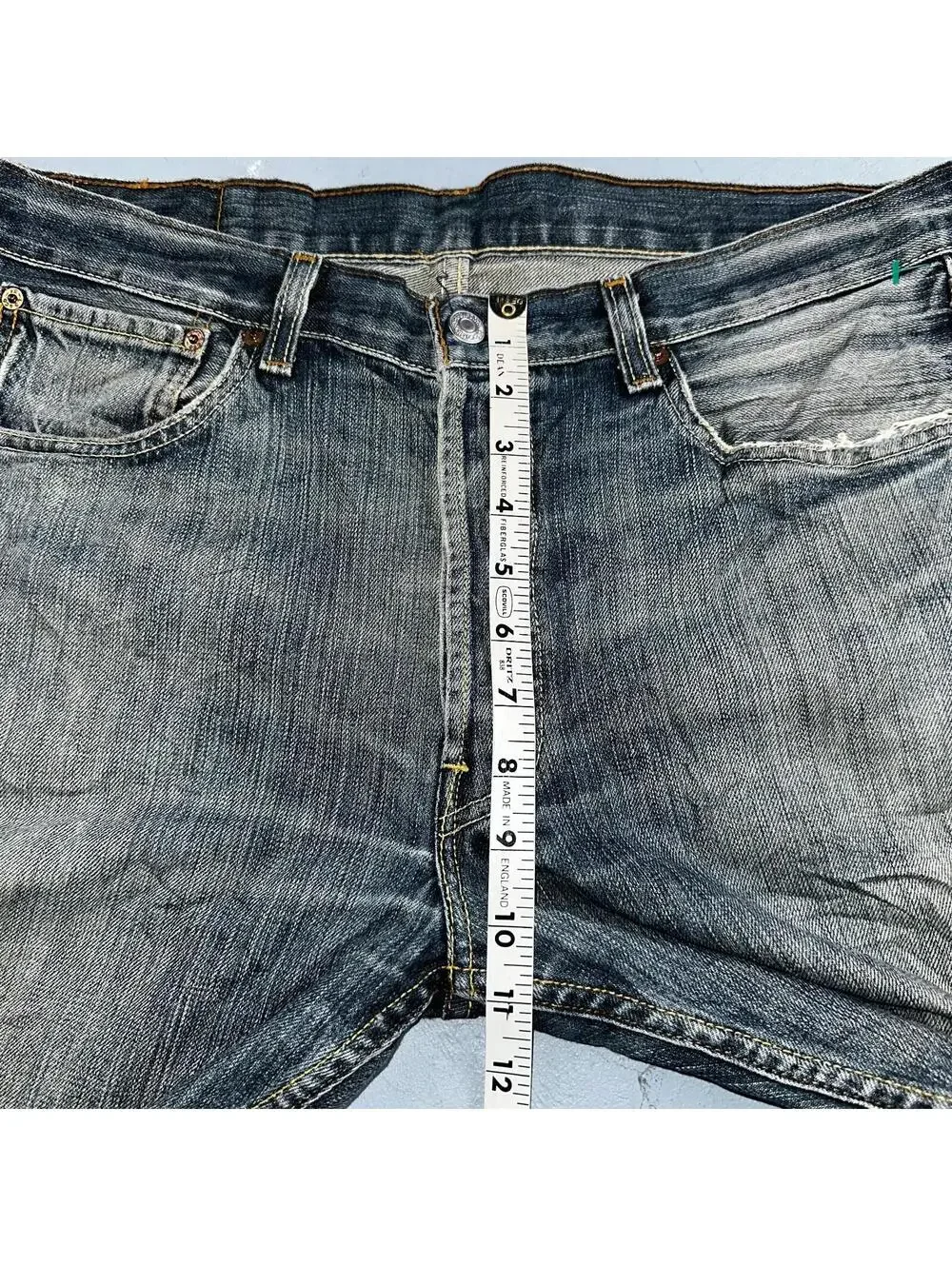 Levis 501 Vintage Y2K XX Straight Leg Jeans Blue Med Wash 34x34 Act 34x32